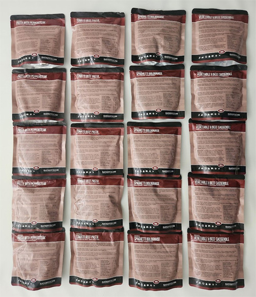BEEF MIXED MEALS PACK (20 meals) 20 MRES - Menu 4A - Image 3
