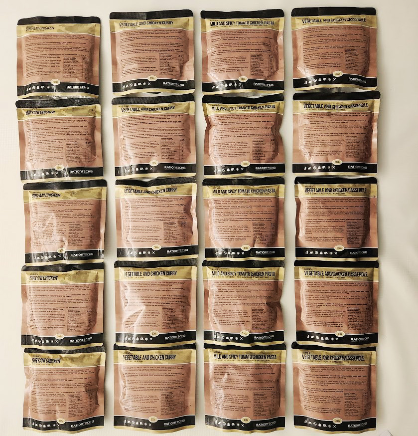 CHICKEN MIXED MEALS PACK (20 meals) 20 MRES - Menu 5A - Image 2